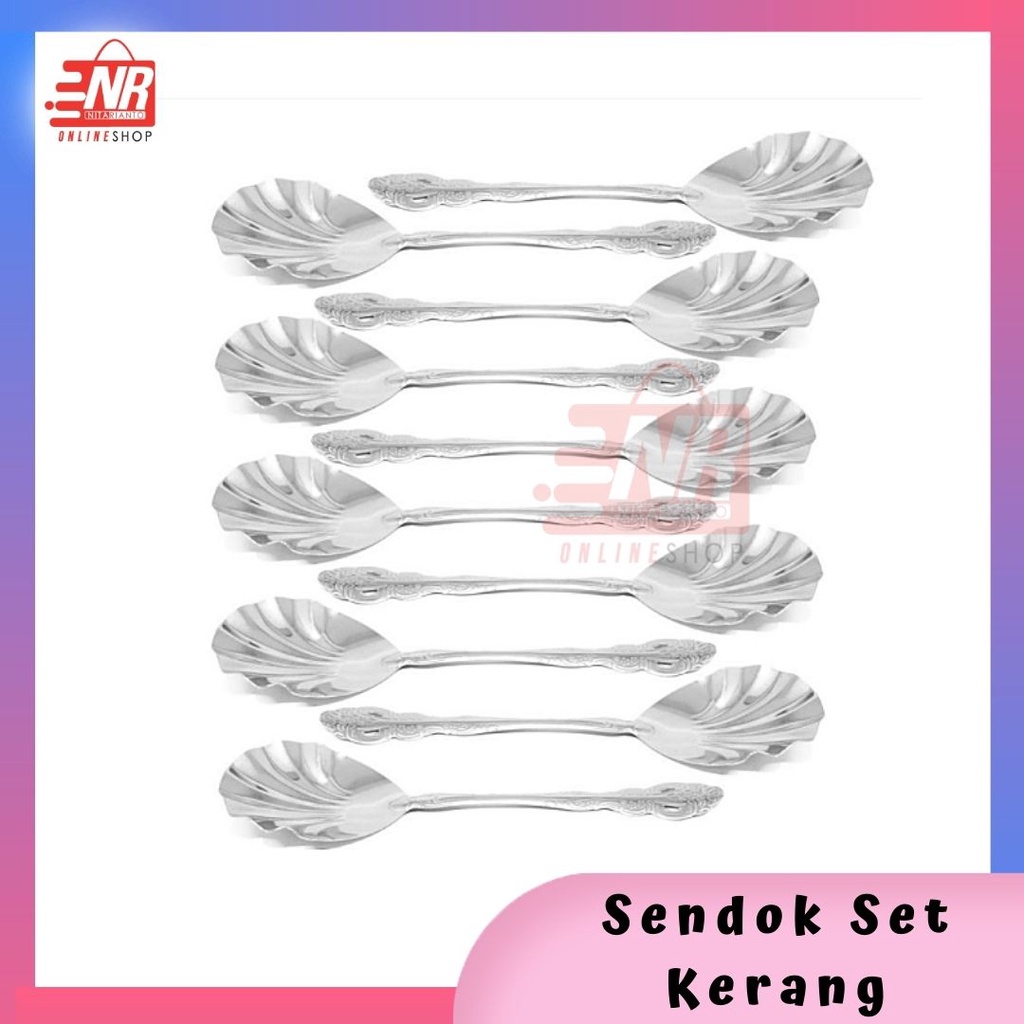 Sendok Set Stainless Sendok Sayur Sendok Prasmanan Sendok Kerang