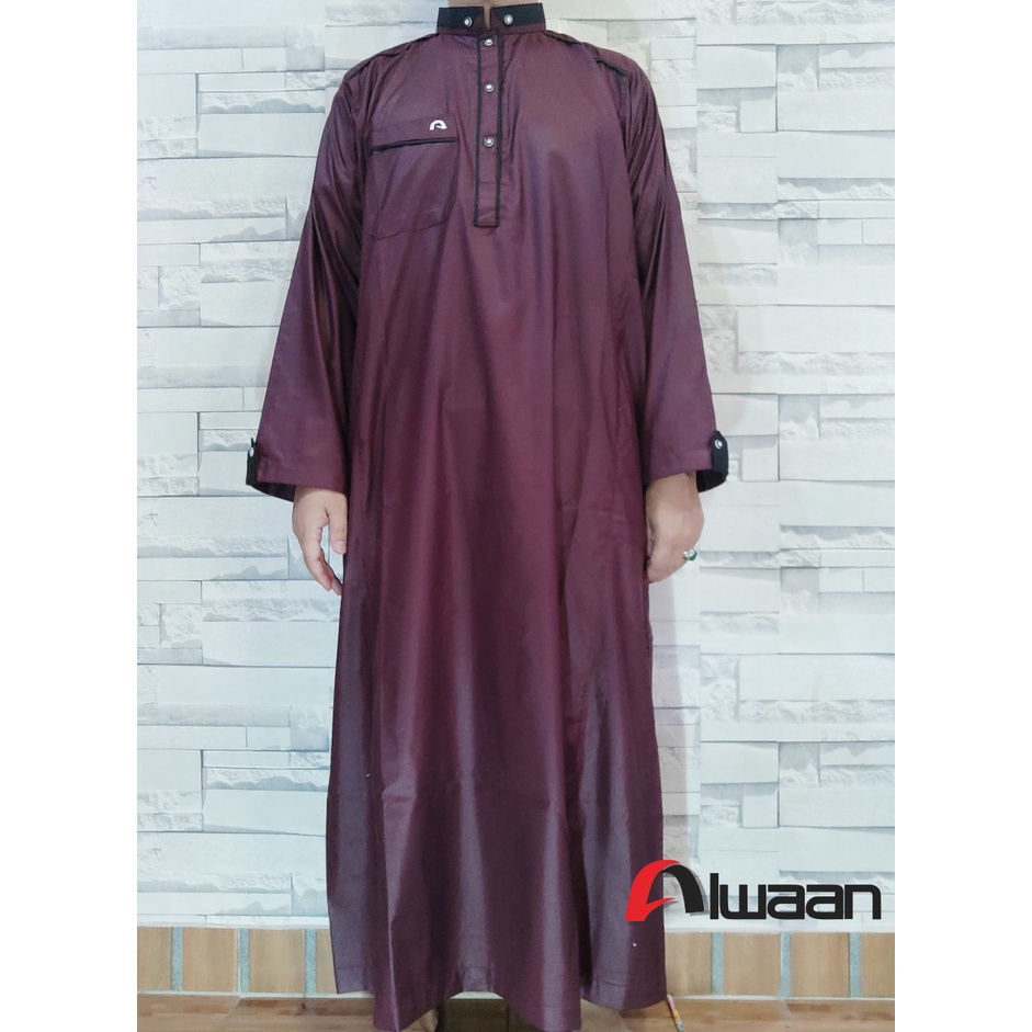 Jubah/Gamis Alwaan Pakaian Muslim Pria Dewasa