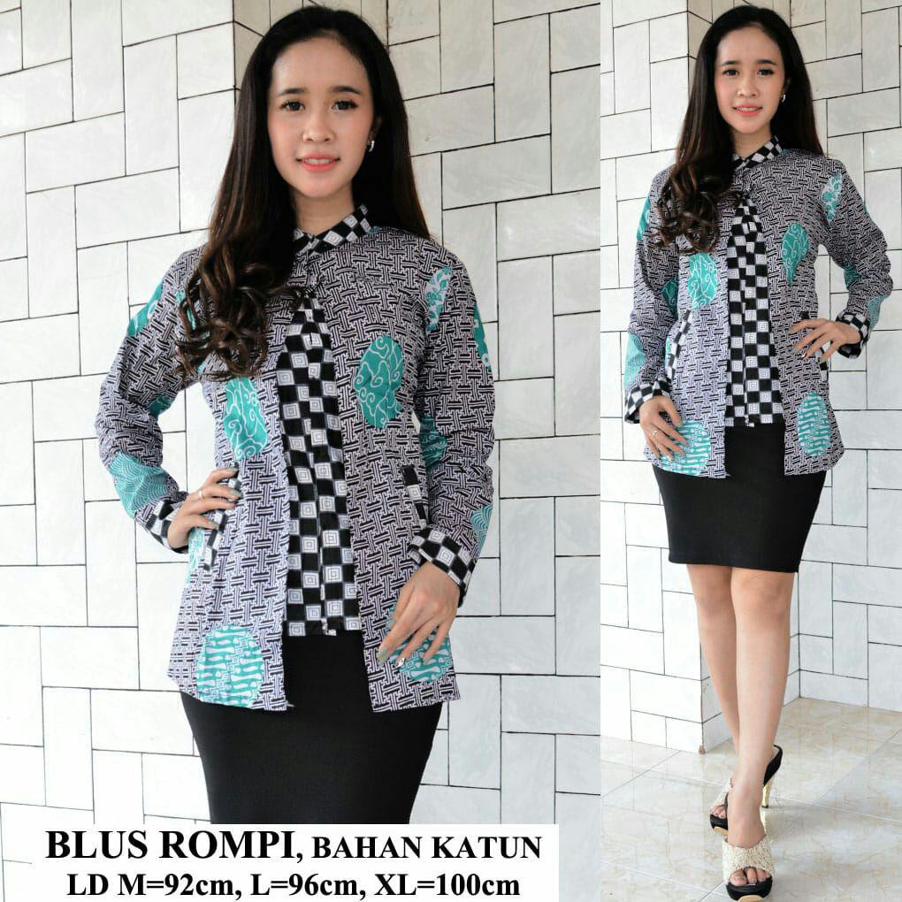 Batik Perempuan Blus Rompi