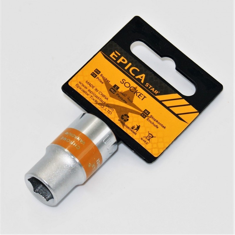 EPICA Mata Kunci Shock Ukuran 12 MM Sherlock Drive Socket 0.5Inch 12mm