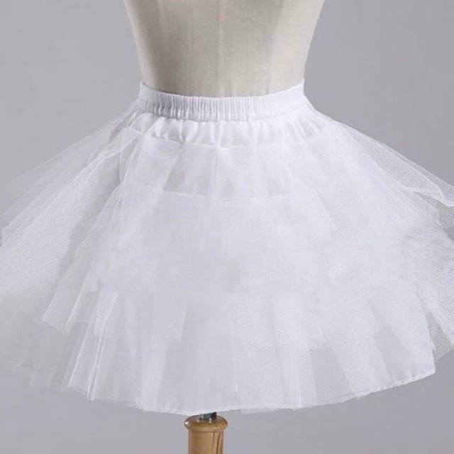 MINI / MIDI WHITE PETTICOAT / ROK TUTU PENGEMBANG / PETTICOAT ANAK