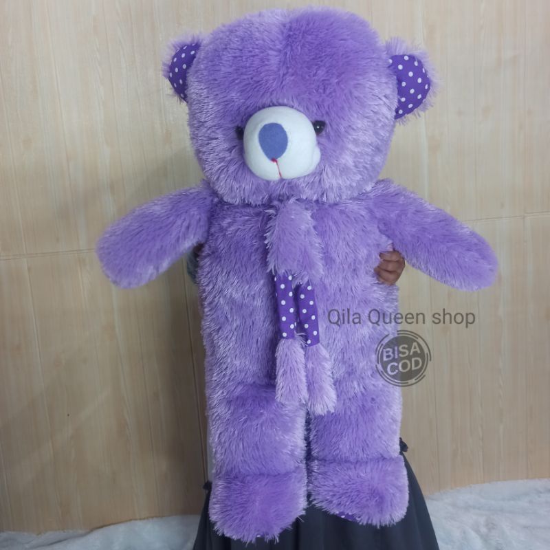 BONEKA Teddy BEAR SYAL XL 70CM bahan RASFUR