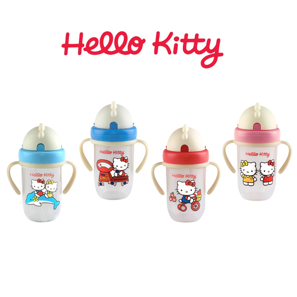 Lusty Bunny Hello Kitty Straw Sipper Cup 300ml (HKT-DG201)