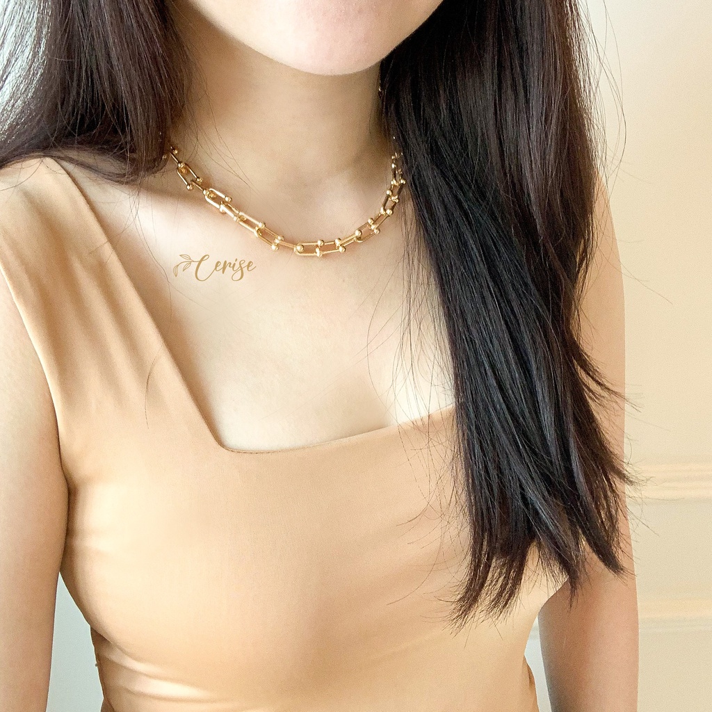 Valerie Necklace &amp; Bracelet | Kalung gelang rantai emas gold korea cantik aksesoris wanita trendy stylish