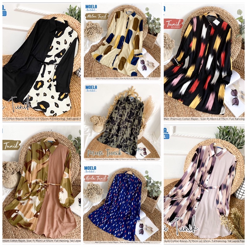 NEW on JUNE‼️ TUNIK 7 motif cantik kekinian