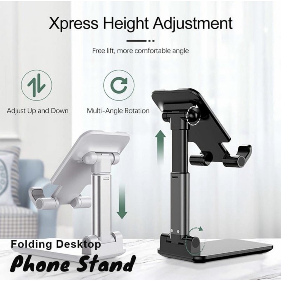 FOLDING DESKTOP PHONE STAND HD-23 HD-29 / PHONE HOLDER STAND HP DI MEJA