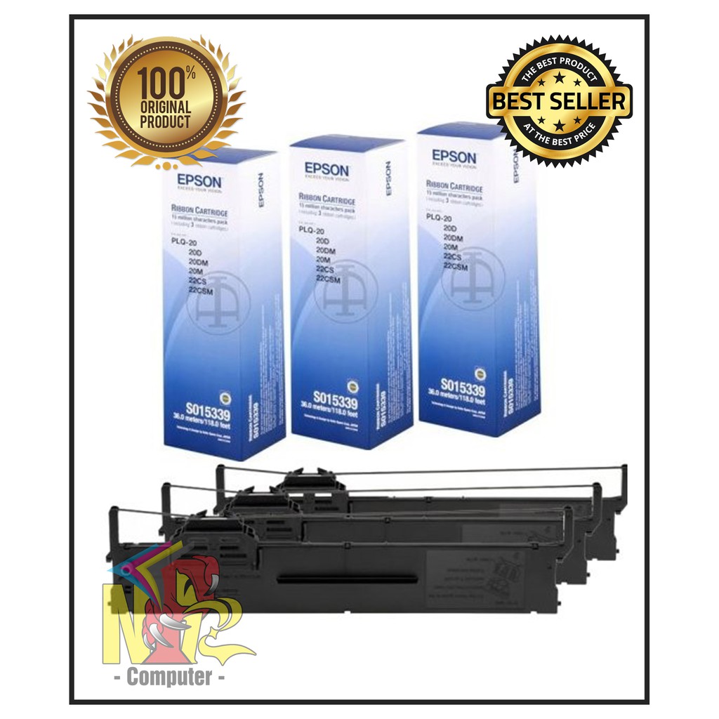 

Epson Ribbon PLQ-20 [S015592 / S015339] (1 BOX isi 3)
