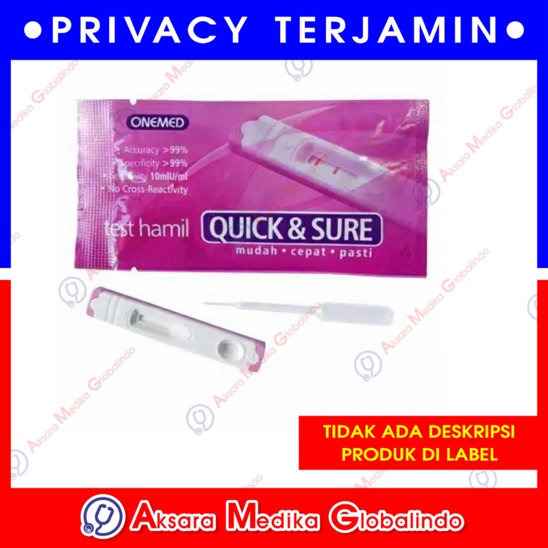 Tes Hamil Quick &amp; Sure pcs OneMed Tespack Testpack