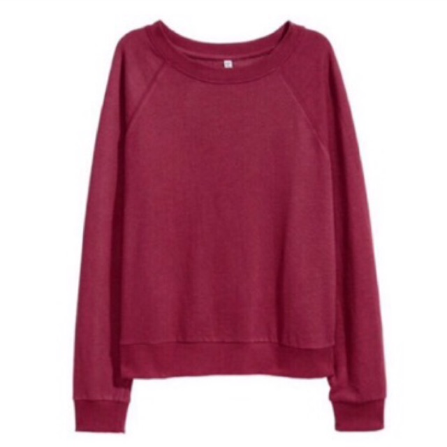 h&m maroon sweatshirt