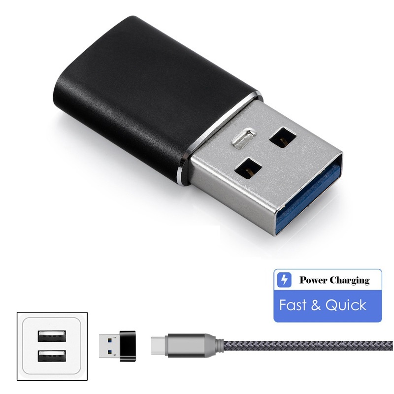 Converter USB 3.1A Male To Type C Female TRIPLEDI OTG High Speed Transfer 10Gbps Aluminium