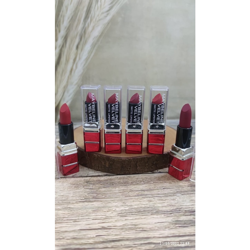 12PCS/LUSINAN LIPSTICK MAYBELLINE VELVET CRETESEXYLIPS 5073