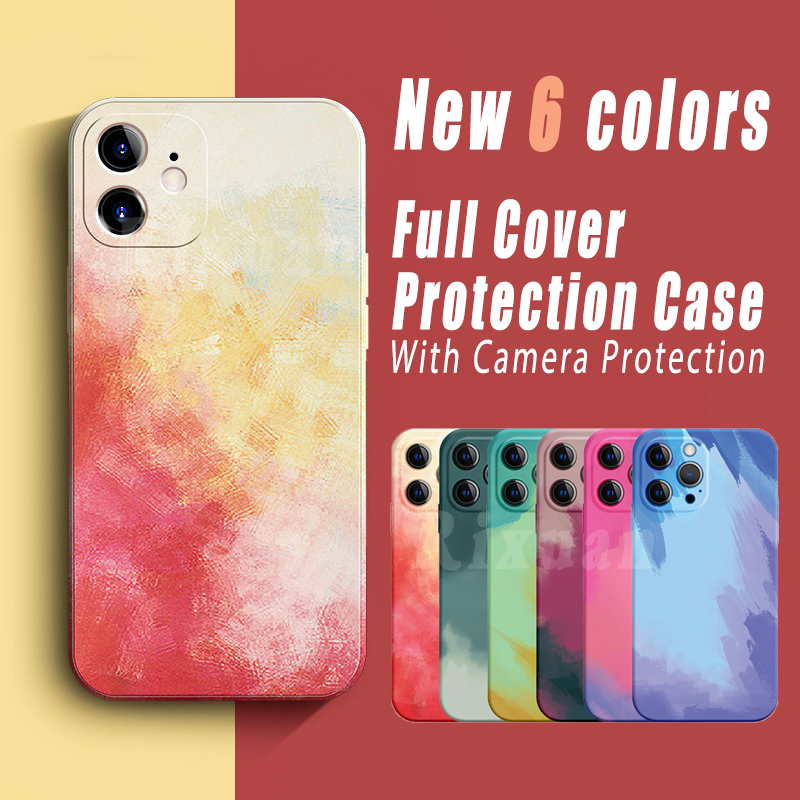 Soft Case Silikon Warna Gradasi Untuk Oppo Reno 5 4 2 A53 A33 A5 A9 2020 Find X3 Pro A5s A7 A12 A3s
