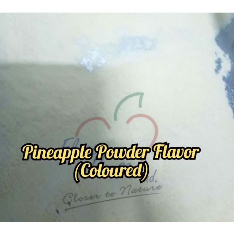 

Pineapple Powder Flavor Coloured kemasan : 100 gr