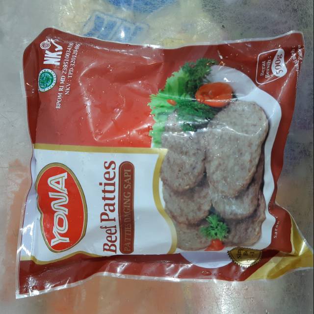 

Yona beef burger patties 500gr isi 10pcs