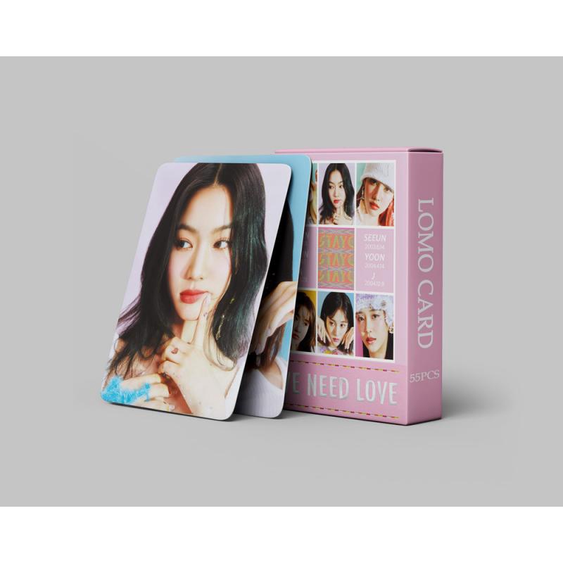 55pcs / Kotak Kartu Foto Album STAYC WE NEED LOVE LOMO