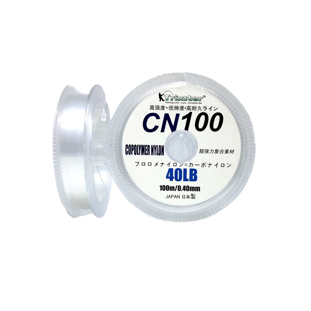 Senar Pancing TRIXSTER CN 100 Anti Keriting Warna CLEAR/GREY Kuat Awet dan Alot Tahan Lama Termurah