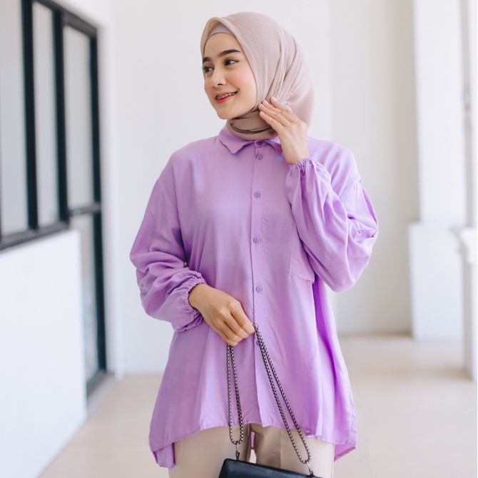 (RPA) KEMEJA BALOKA ATASAN BLOUSE OVERSIZE SUPER JUMBO RAYON