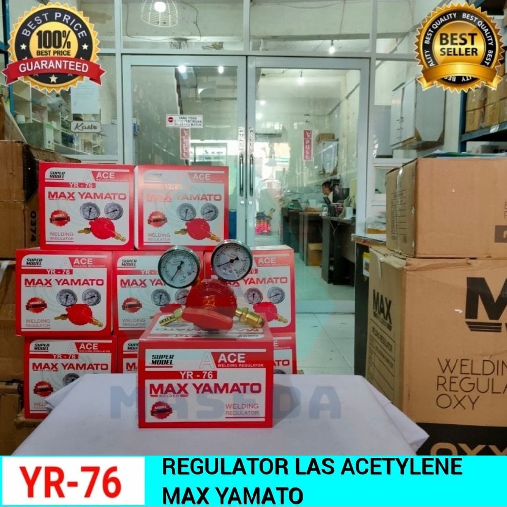 REGULATOR LAS ACETYLENE YAMATO / REGULATOR ACETYLENE / ASETILIN YAMATO