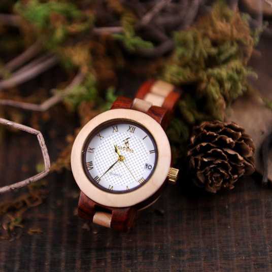 Jam Tangan Wanita Analog Kayu BOBO BIRD  - M19