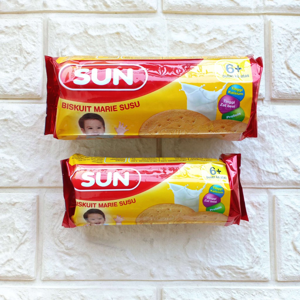 Biskuit SUN Marie Susu 80gr 150gr Biscuit Snack Cemilan Bayi baby anak mpasi 6+ 6 bulan ke atas 80 g