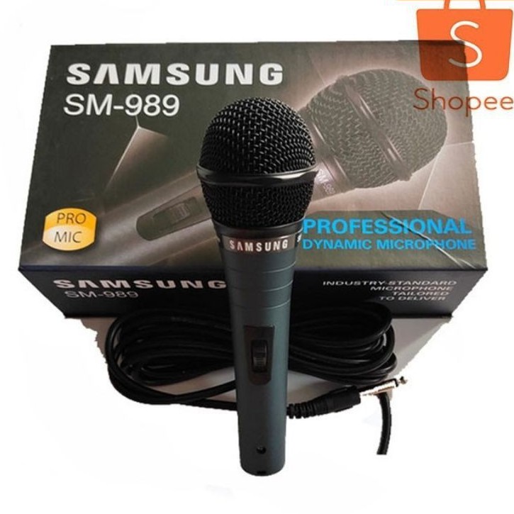 Microphone SAMSUNG Type SM - 989  Pro MIC Best Quality Suara Jenih