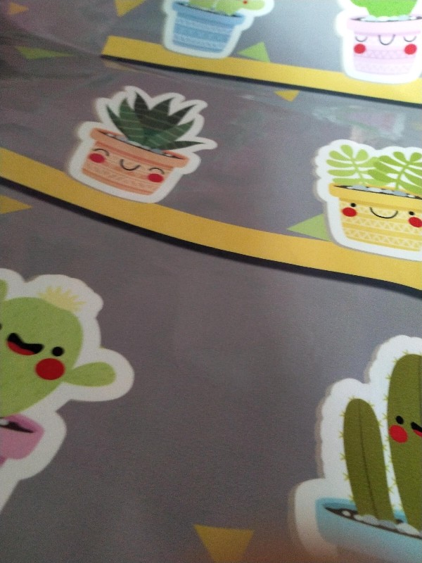 Stiker Mesin Cuci 2 Tabung A (80cm X 85cm) - Cactus 1 (sticker Mesin Cuci)