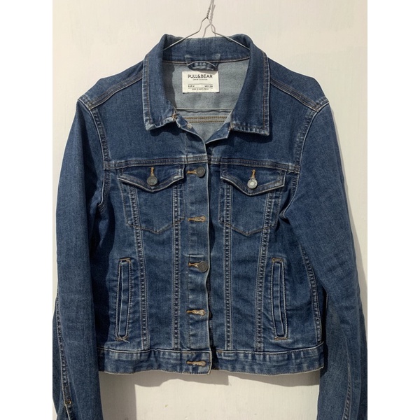 preloved jaket jeans pull and bear