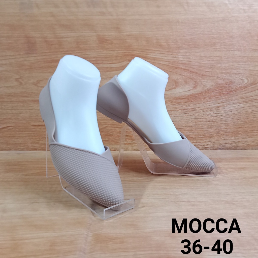 (COD) Sepatu Flatshoes Wanita Korea Jelly Karet Porto PAX