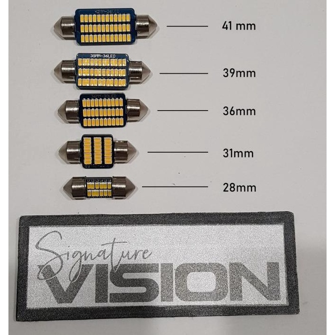 SV LED Festoon 120 Lampu Kabin Mobil Warm Pure White 28 31 36 39 42 mm
