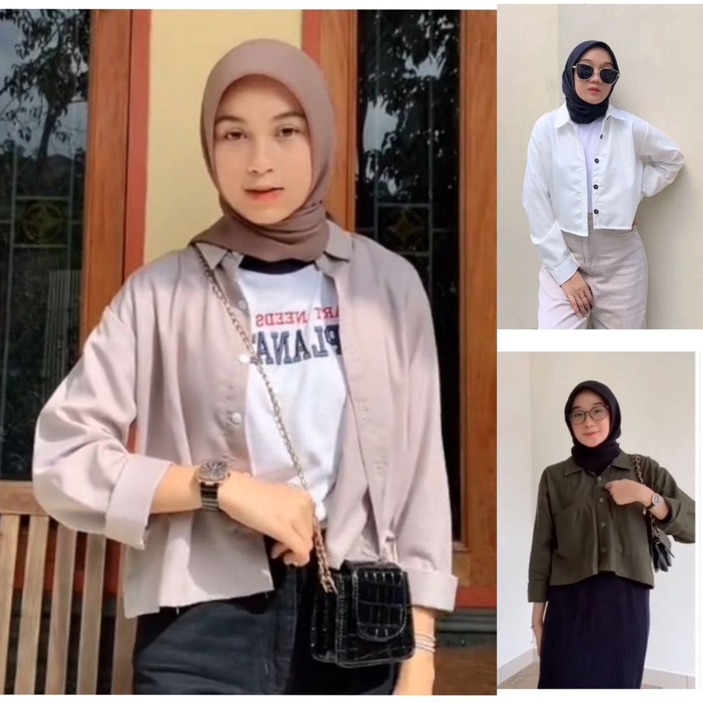 Olivia Shirt - Kemeja Wanita Oversize Linen Lengan Panjang Atasan Wanita