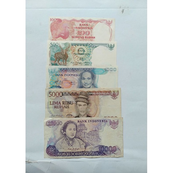 murah paket set tahun 80 an uang Kuno Indonesia