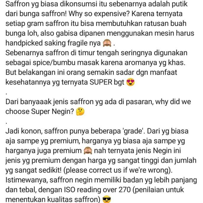 

Saffron Super Negin 0,5 Gr