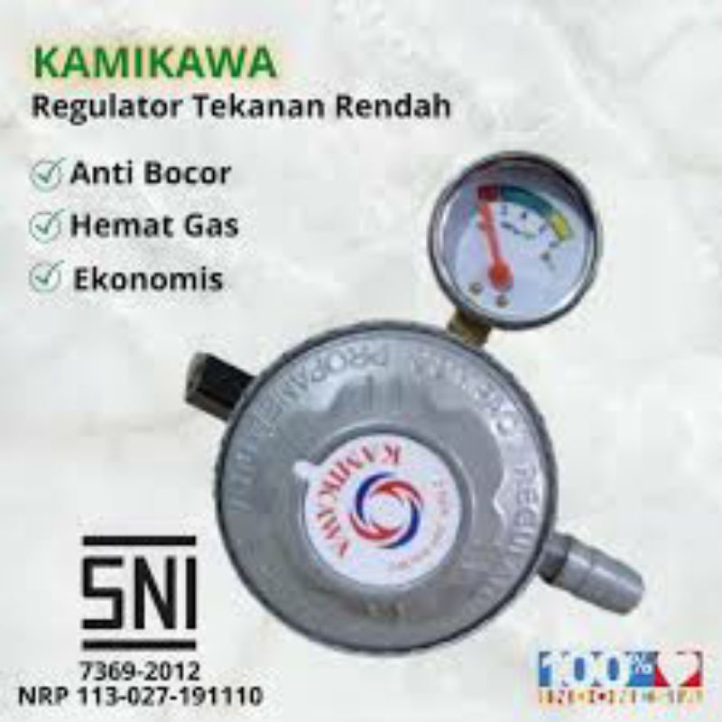 REGULATUR SNI LPG 1 SET KAMIKAWA/SELANG REGULATOR KAMIKAWA