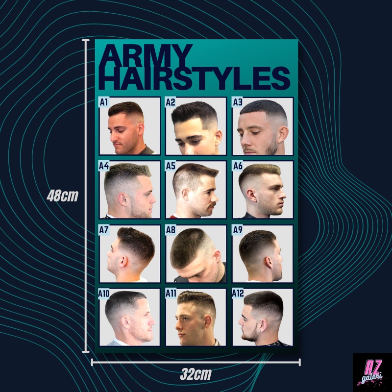 TERLARIS Poster Pangkas Rambut Poster Pangkas Rambut Pria Poster Barbershop Poster Pangkas Rambut Te