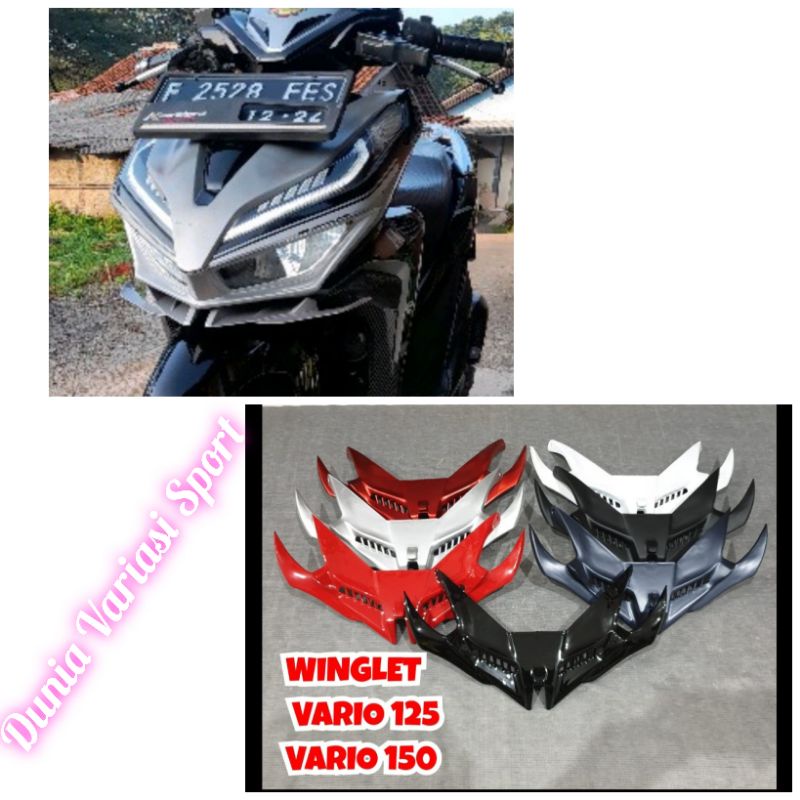 Winglet Vario 150 New Winglet Plastik Vario 125 New Winglet Depan