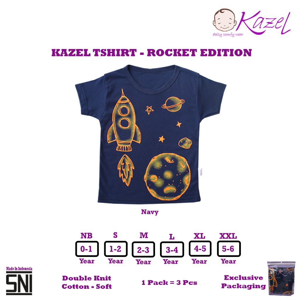 Kazel Tshirt Rocket Edition Uk. NB-XXL