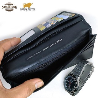 Dompet Panjang Pria BB Long Black Kulit Import Elegant 