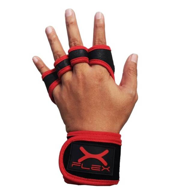 FAG-005HM Sarung tangan fitness FLEX hitam merah