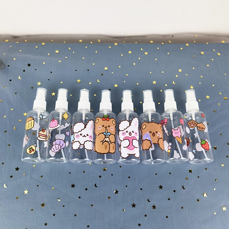 Magic789 Cartoon Mickey Kitty Snoopy Spray Bottle 50ML/100ML Portable Travel Size Bottles