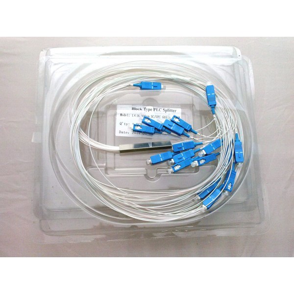 Passive Splitter PLC 1/16 SC UPC Spliter 1 16 Fiber Optic Pasif