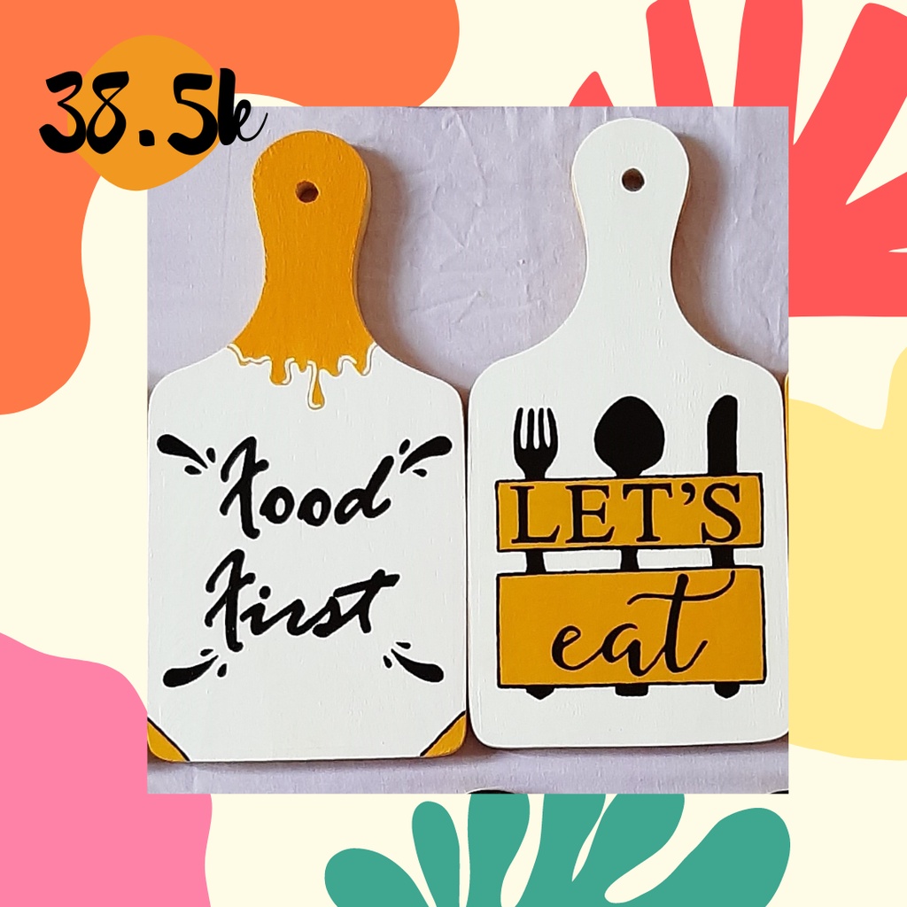 Telenan Lukis Murah/Hiasan Dinding/Hiasan Rumah/Hiasan Kafe/Lukisan Kayu Akrilik Murah