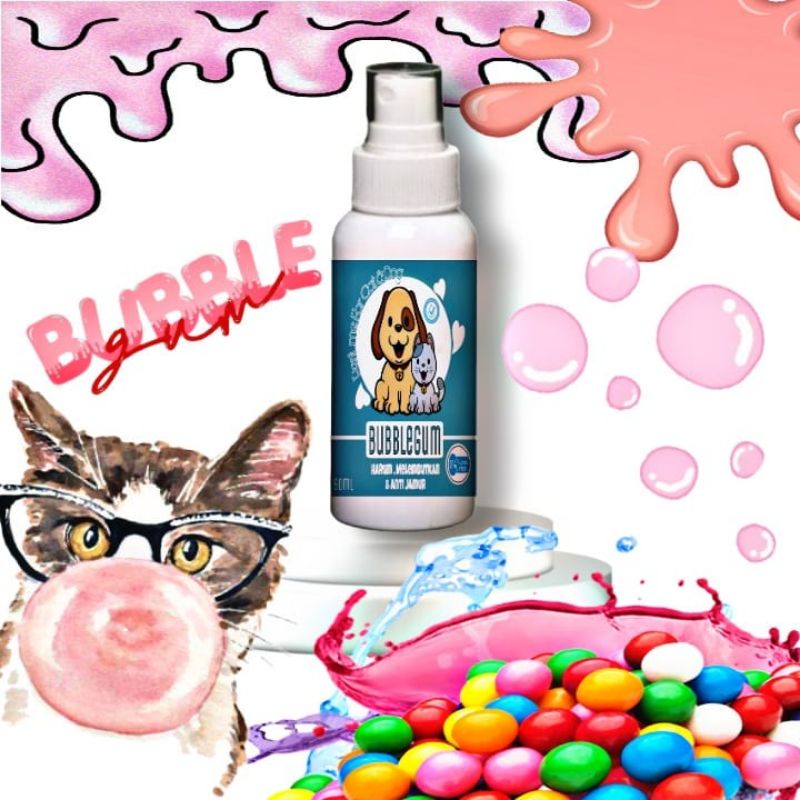 Parfum Kucing Anjing Kelinci 60ml Wangi Murah / Cat Perfume / Dog Perfume / Parfum Hewan Murah / Parfum Kucing Anjing