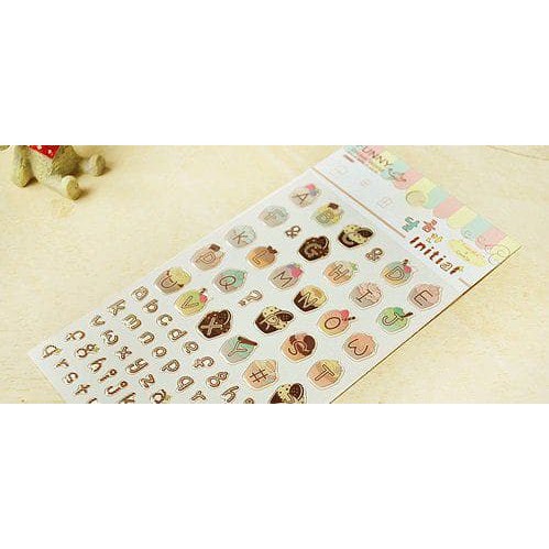 

STICKER MOTIF ALPABET QUALITY IMPORT JUAL PERPACK ISI 1LEMBAR