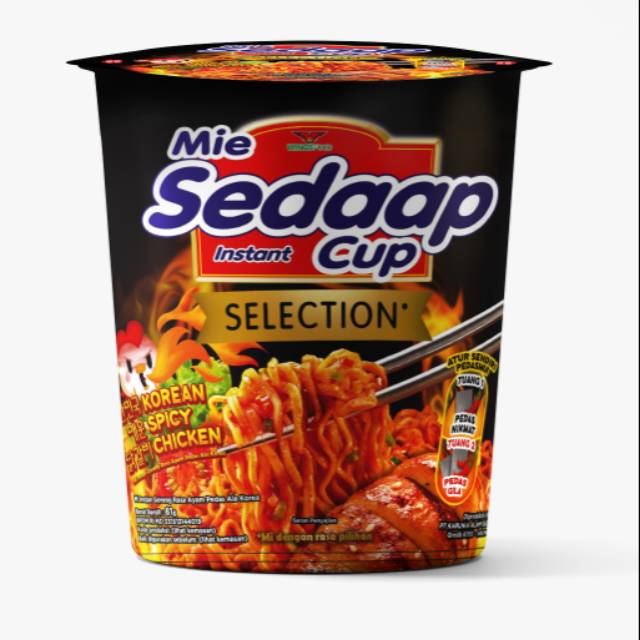 

MIE SEDAAP CUP SPICY KOREAN SELECTION 81GRAM