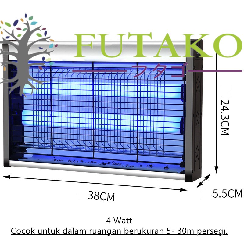 FUTAKO 4 WATT Insect Killer Perangkap Nyamuk Lalat Lampu UV