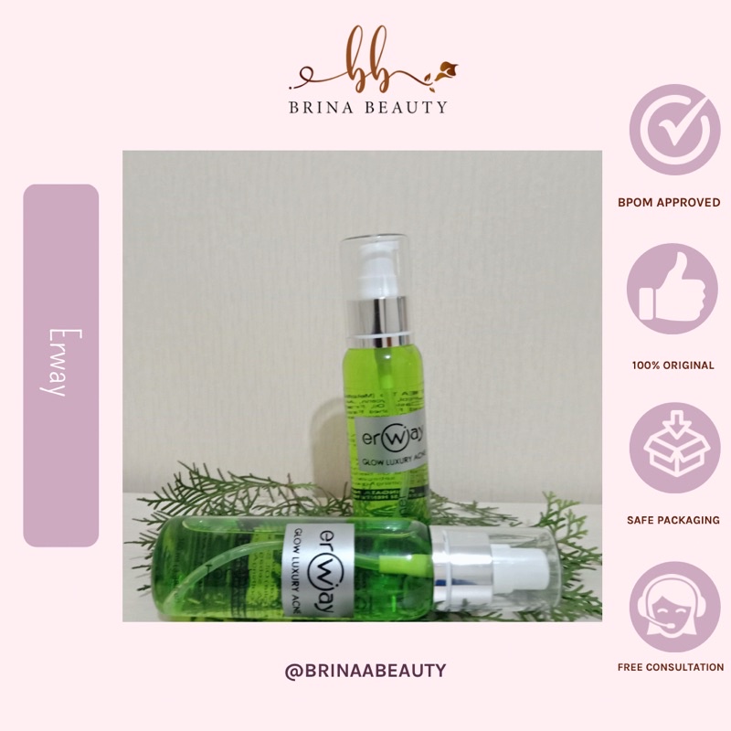 ERWAY TONER GLOW LUXURY ACNE ORIGINAL BPOM