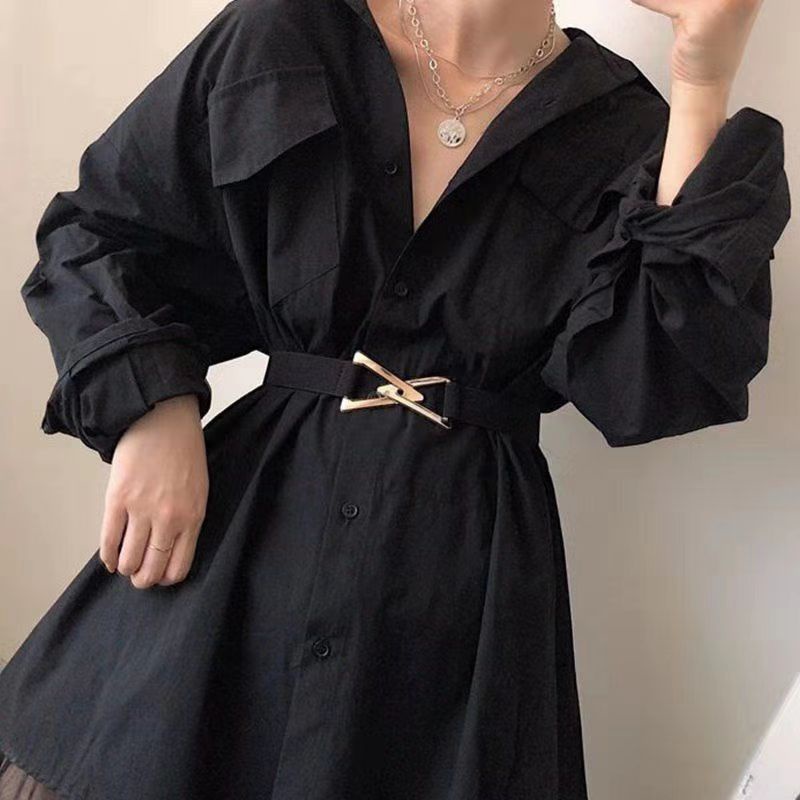 (Hello Girl) YD18 Ikat Pinggang Wanita Polos Thin Belt Korea Import