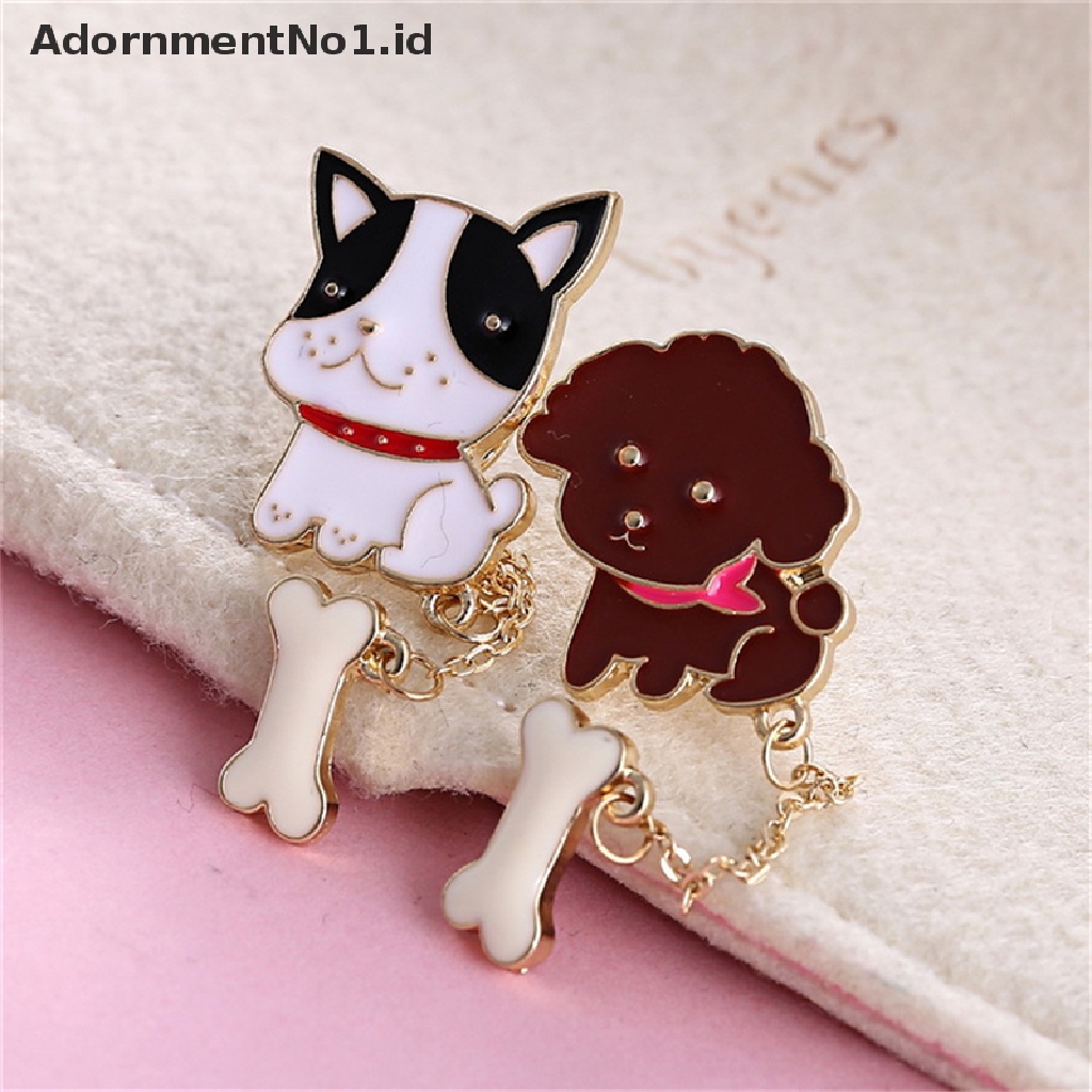 (AdornmentNo1) Bros / Pin Bentuk Anjing Hot Dog Lucu Untuk Wanita Bros Bentuk Anjing Lucu Untuk Wanita Boneka Anjing Lucu