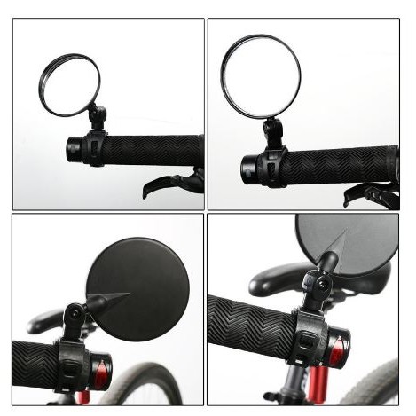 [SPIONONTEL] - RUTVEING Kaca Spion Sepeda Bike Blindspot Rearview 1PCS - HF00954 - Black