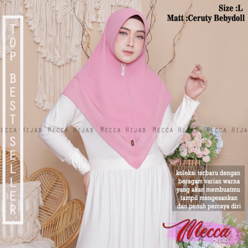 Kerudung Instan 2 Layer VYU Hijab Ceruty Khimar Ceruty Baby Doll